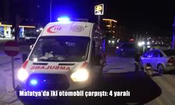 Malatya'da Kavşakta Korkutan Çarpışma: 4 Yaralı