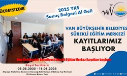 Van Büyükşehir Belediyesi Sürekli Eğitim Merkezi’nde Yeni Dönem Kayıtları Başlıyor