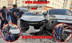 Muş’ta zincirleme kaza: 3 araç birbirine girdi, 4 yaralı