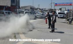 Malatya’da Elektrik Trafosunda Çıkan Yangın Paniğe Sebep Oldu