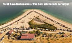 Van Gölü Sahilleri Serinletiyor: Sıcak Havalardan Kaçanlar Göle Akın Ediyor
