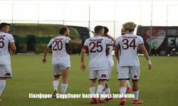 Elazığspor - Çayelispor Hazırlık Maçı İptal Edildi