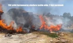 Keban’da 750 Yıllık Kervansaray Yangını: 2 Kişi Tedavi Altında