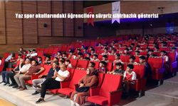 Yaz Spor Okulu Öğrencilerine Sürpriz İllüzyon Gösterisi