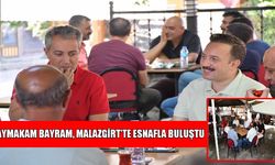 Malazgirt Kaymakamı Bayram'dan esnaf ziyareti