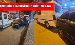 Muş’ta pikap park halindeki üç araca çarptı