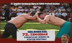 72. Zengibar Karakucak güreş ve kültür festivali için geri sayım başladı