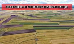 Bulanık’ta 806 metrekarelik konut arsası icradan satışa çıkarıldı