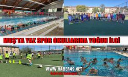 Muş’ta Yaz Spor Okulları'na yoğun ilgi: Yüzme ve futbol eğitimleri tüm hızıyla sürüyor