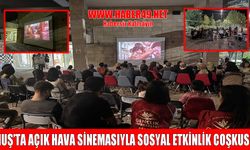 Muş’ta açık havada sineması coşkusu