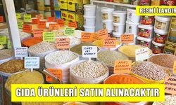 GIDA ÜRÜNLERİ SATIN ALINACAKTIR