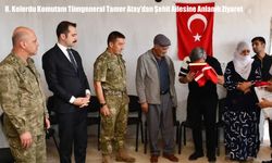 8. Kolordu Komutanı Tümgeneral Tamer Atay’dan Şehit Ailesine Anlamlı Ziyaret