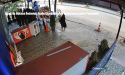 Elazığ’da Dükkan Önündeki Açılış Çiçeğini Çalan Kadın Kameralara Yakalandı