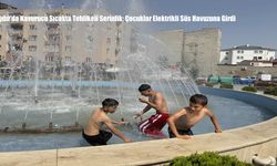 Iğdır’da Kavurucu Sıcakta Tehlikeli Serinlik: Çocuklar Elektrikli Süs Havuzuna Girdi