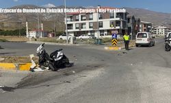 Erzincan’da Otomobil ile Elektrikli Bisiklet Çarpıştı: 1 Kişi Yaralandı