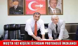 Muş'ta gençlere iş fırsatı: 102 kişilik istihdam protokolü imzalandı