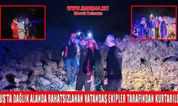 Muş’ta dağlık alanda rahatsızlanan vatandaş ekipler tarafından kurtarıldı