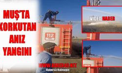 Muş'ta anız yangını panik yarattı
