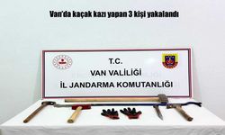 Van’da Kaçak kazı yapan 3 şüpheli suçüstü yakalandı