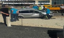 Elazığ'da Malatya Caddesi'nde Feci Kaza: Otomobil Takla Attı, 1 Kişi Yaralandı
