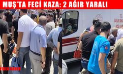 Muş’ta motosikletle hafif ticari araç çarpıştı: 2 ağır yaralı
