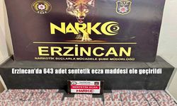 Erzincan’da 643 Adet Sentetik Ecza Maddesi Ele Geçirildi