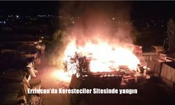 Erzincan Keresteciler Sitesi’nde Korkutan Yangın