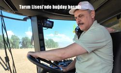 Erzurum’da Tarım Lisesi’nde Buğday Hasadı Coşkusu: Vali Öğrencilerle Tarlaya İndi