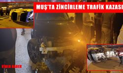 Muş’ta zincirleme kaza: 2 yaralı