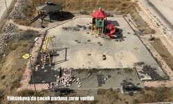 Yüksekova’da çocuk parkına zarar verildi