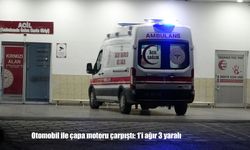 Malatya’da otomobil ile çapa motoru çarpıştı: 1’i ağır 3 yaralı