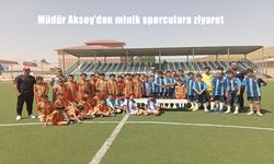 Van Özalp’te Müdür Aksoy Minik Sporcularla Buluştu