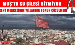 Muş’ta vatandaşın su çilesi bitmiyor