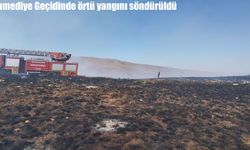 Erzincan Ahmediye Geçidi’nde örtü yangını söndürüldü