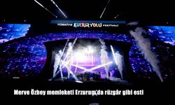 Merve Özbey Erzurum’da Sahneye Çıktı, Kültür Yolu Festivali Coşkusu Dorukta