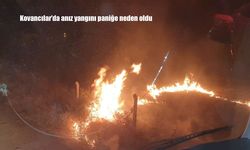 Kovancılar’da anız yangını korkuttu