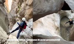 Erzincan’da Tarihi An: 27 Şelale İnişli Dilliçay Kanyonu İlk Kez Geçildi