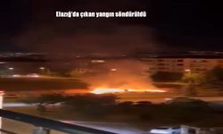 Elazığ Doğukent’te Boş Arazide Çıkan Yangın Kontrol Altına Alındı