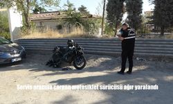 Malatya’da Servis Aracına Çarpan Motosiklet Sürücüsü Ağır Yaralandı