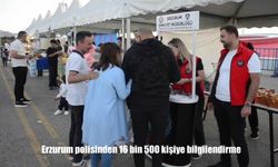 Erzurum Polisinden 16 Bin 500 Kişiye Terör Bilgilendirmesi