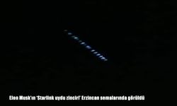 Erzincan semalarında Starlink uydu geçişi gözlemlendi