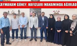 Hafızlık eğitimi alan kız öğrenciler, Hasköy Kaymakamlığı'nda ağırlandı