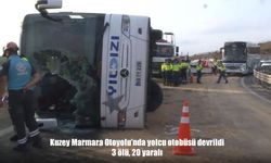Kuzey Marmara Otoyolu'nda yolcu otobüsü devrildi: 3 ölü, 20 yaralı