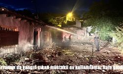 Erzurum’da müstakil evde yangın: Ev kullanılamaz hale geldi