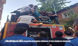 Ağrı’da Binada Çıkan Yangında 15 Kişi Dumandan Etkilendi