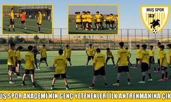 Muş Spor Akademi, altyapı oyuncularıyla ilk antrenmanına çıktı