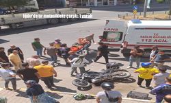 Iğdır Emek Mahallesi’nde tır ile motosiklet çarpıştı: 1 yaralı