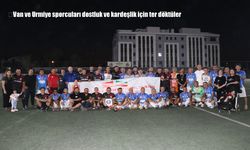 Van ve Urmiye Masterler takımları dostluk için sahada buluştu