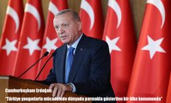 Cumhurbaşkanı Erdoğan: "Türkiye yangınlarla mücadelede dünyada parmakla gösterilen bir ülke konumunda"