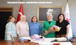 Olur’da kadınlardan Kaymakam Semanur Kalkan’a anlamlı ziyaret